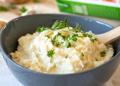Garlic and Rosemary Cauliflower Potato Mash