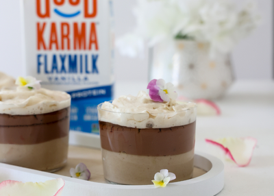 Chocolate Vanilla Vegan Pudding