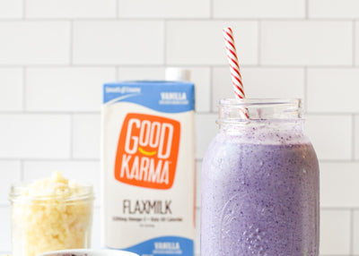 Blueberry Cauliflower Protein Smoothie