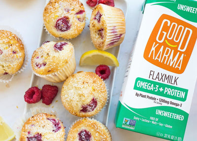 Vegan Lemon Raspberry Muffins