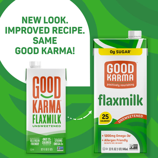 Unsweetened Flaxmilk Good Karma Foods